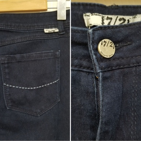 17/21 Exclusive Denim Women’s Dark Wash Navy Blue Skinny Jeans, Size 10. - Picture 5 of 6